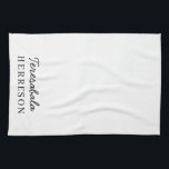 Monogram Neutral Modern Minimalist Stylish Tea Towel<br><div class="desc">Add a chic,  minimalist touch to your kitchen with this neutral monogram design. Modern and stylish,  it’s perfect for personalizing with your initials or name. Ideal for home chefs,  gifts,  or anyone who loves sleek and elegant kitchen décor,  this design combines simplicity with sophistication.</div>