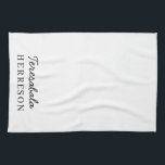 Monogram Neutral Modern Minimalist Stylish Tea Towel<br><div class="desc">Add a chic,  minimalist touch to your kitchen with this neutral monogram design. Modern and stylish,  it’s perfect for personalizing with your initials or name. Ideal for home chefs,  gifts,  or anyone who loves sleek and elegant kitchen décor,  this design combines simplicity with sophistication.</div>