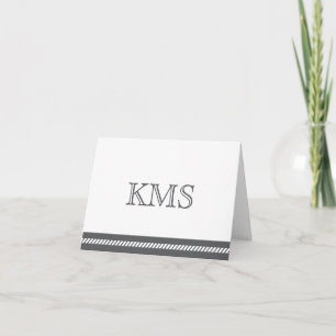 Monogram Note Card