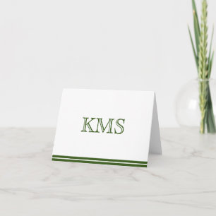 Monogram Note Card