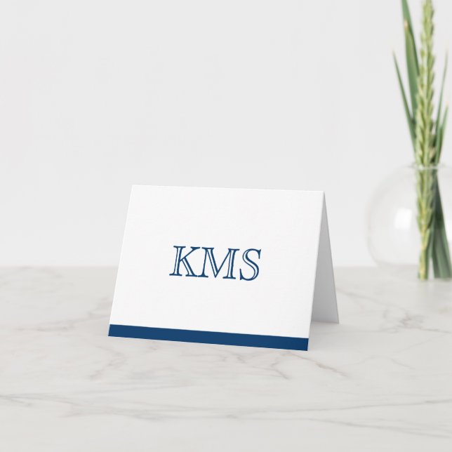 Monogram Note Card (Front)