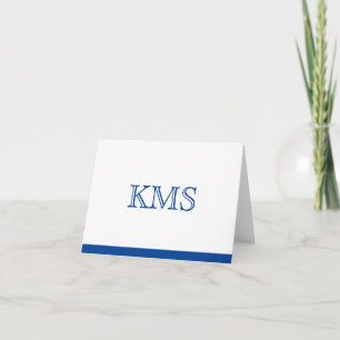 Monogram Note Card