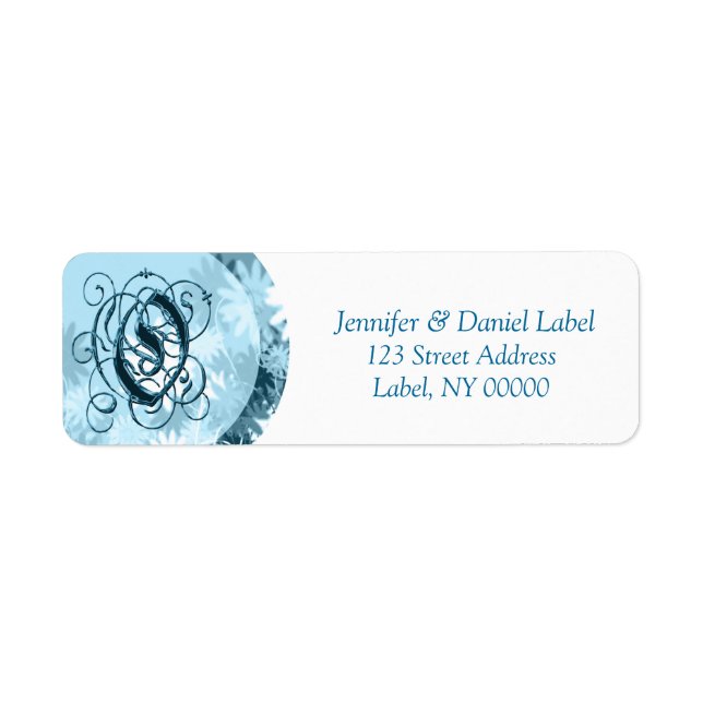 Monogram O Address Labels Discount (Front)