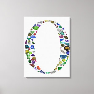 Monogram 'O' Canvas Print