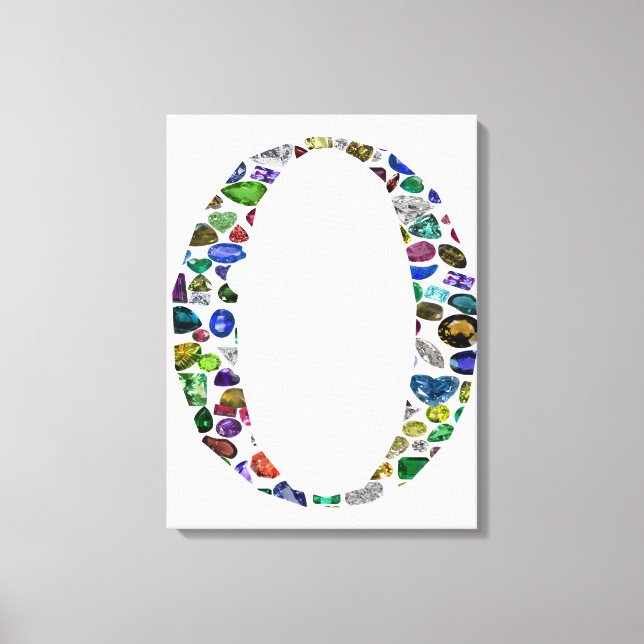 Monogram 'O' Canvas Print (Front)