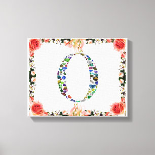 Monogram 'O' Canvas Print