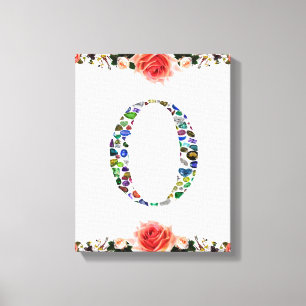 Monogram 'O' Canvas Print