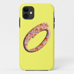 Monogram O in Roses Pattern Iphone 5 Case
