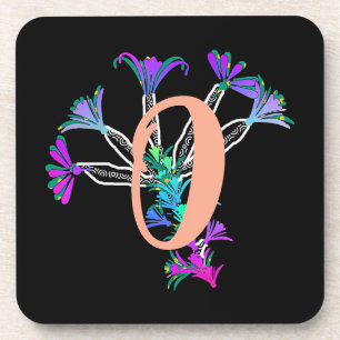 Monogram O Initial  Beverage Coaster