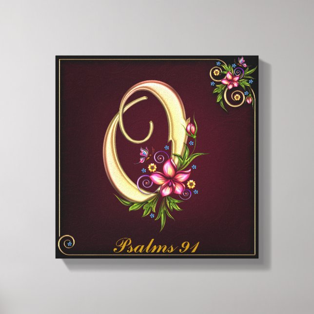 Monogram O Premium Wrapped Canvas (Gloss) (Front)