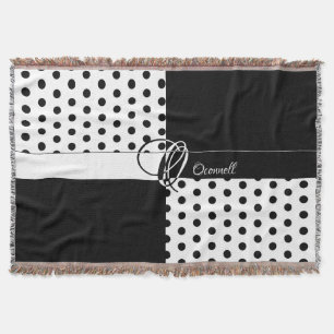 Monogram O Throw Blanket