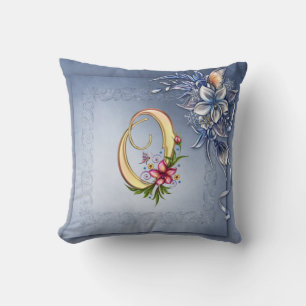 Monogram O Throw Pillow 20" x 20"