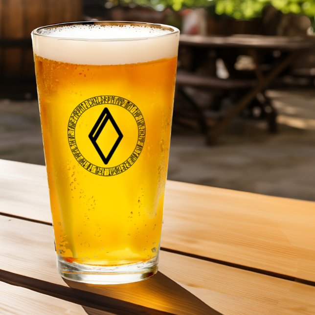 Monogram O - Viking Style - Pint Glass (Creator Uploaded)