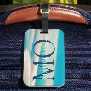  Monogram Ocean Beach Blue Personal  Luggage Tag