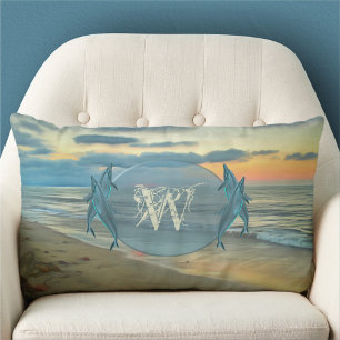 Monogram Ocean Sunset 0735 Lumbar Cushion