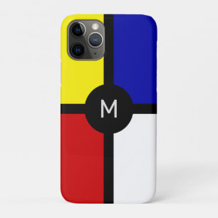 Monogram on Stylish Mondrian Inspired Art Case-Mate iPhone Case