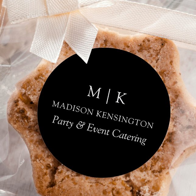 Monogram or Add Logo Business Product Label (Edit to Customize text, colors and more)