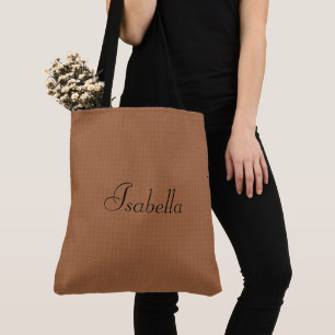Monogram or Name On Basic Updated Neutral Colour Tote Bag