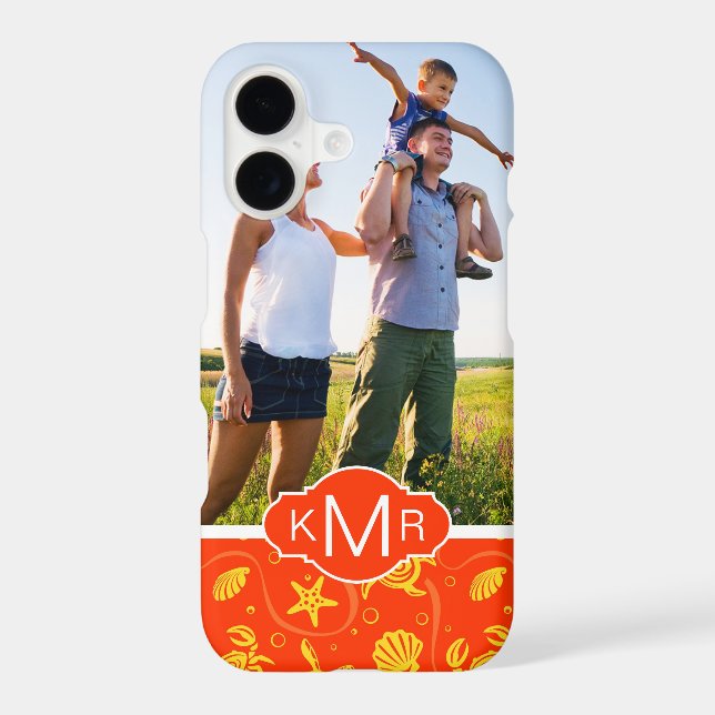 Monogram | Orange Beach Pattern (Back)