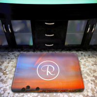 Monogram Orange Blue Sunset Rainbow Photography