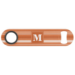 Monogram orange stripes