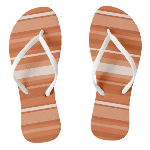 Monogram orange stripes jandals