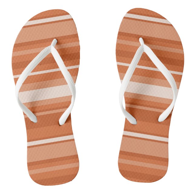 Monogram orange stripes jandals (Footbed)