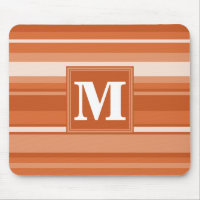 Monogram orange stripes