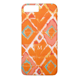 Monogram Orange Tribal II Case-Mate iPhone Case