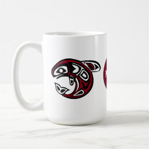 Monogram Orca Killer Whale Design Coffee Mug
