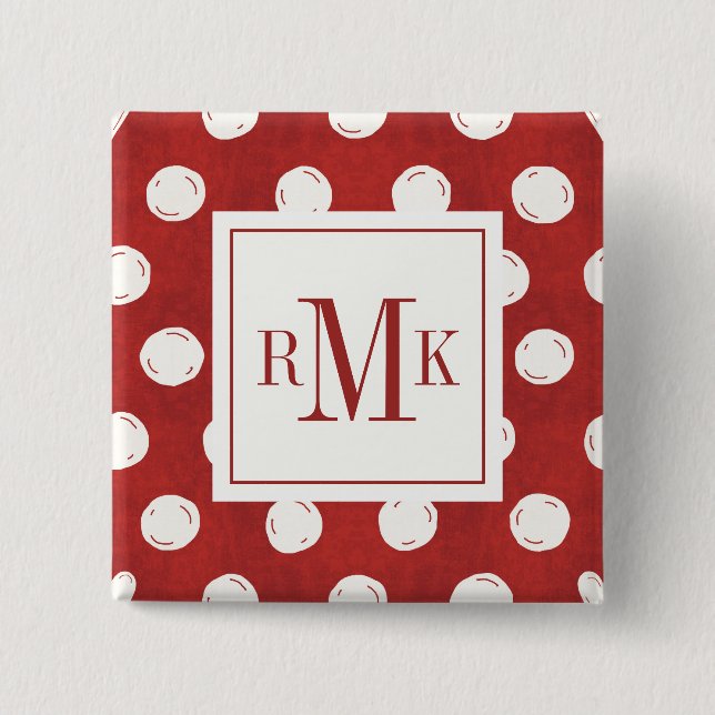 Monogram | Otomi Farm Step 15 Cm Square Badge (Front)