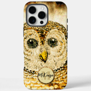 Monogram Owl Personalise iPhone 16 Pro Max Case