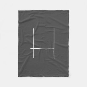 Monogram Own Name Initial Modern Minimalist Grey Fleece Blanket