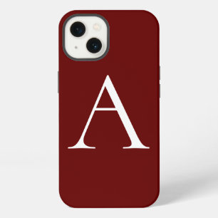Monogram Own Name Initial Modern Plain Minimalist iPhone 13 Case
