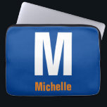 Monogram Own Name Initial Modern Plain Minimalist Laptop Sleeve<br><div class="desc">You can change the information with your own personal information with easy and useful editing tools. Thus,  you will have a product that is completely unique to you.</div>