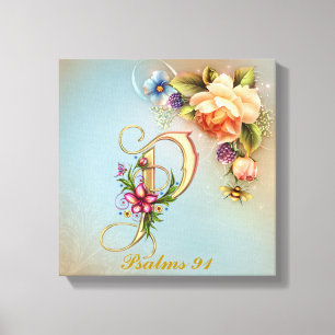 Monogram P Premium Wrapped Canvas (Gloss)