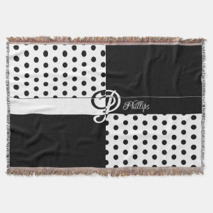 Monogram P Throw Blanket