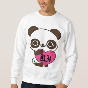 Monogram Panda Heart Sweatshirt