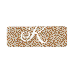 Monogram panther skin light brown pattern name let