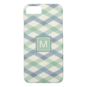 Monogram Pastel Geometric Pattern Case-Mate iPhone Case
