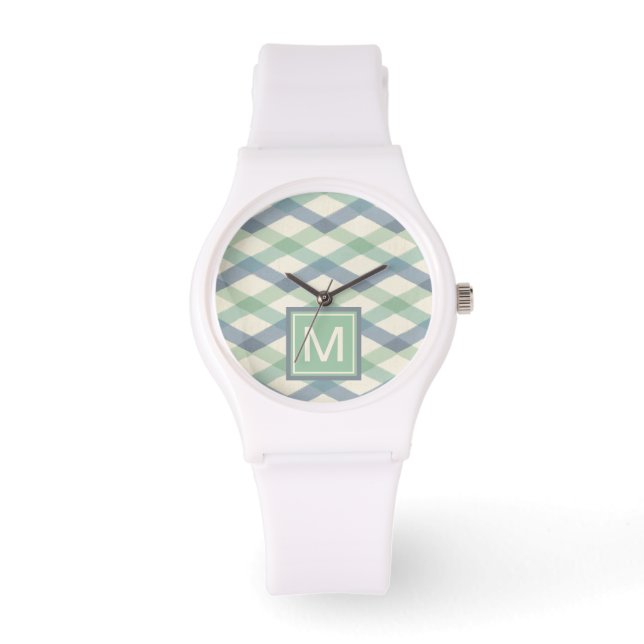 Monogram | Pastel Geometric Pattern Watch (Front)