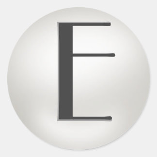 Monogram Pearl Stickers = Monogram E