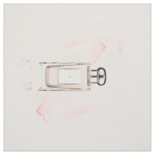 Monogram Perfume Bottle Elegant Fabric