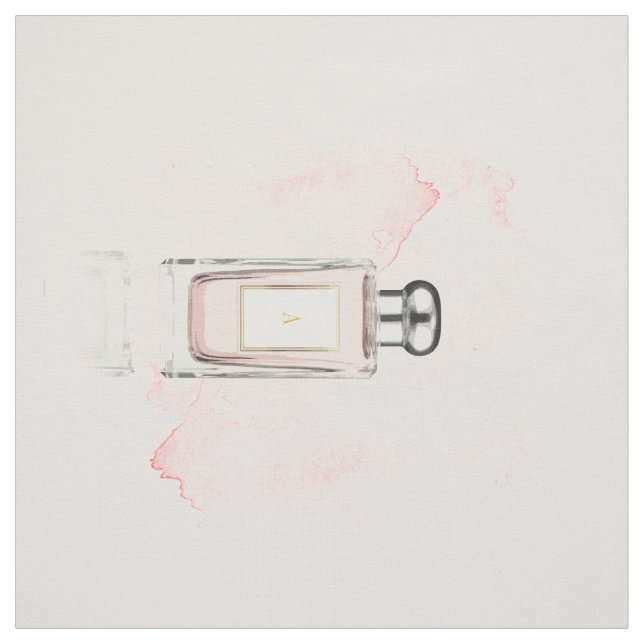 Monogram Perfume Bottle Elegant Fabric (Swatch)