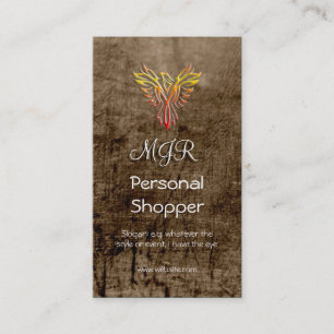 Monogram, Personal Shopper, leather-effect Business Card