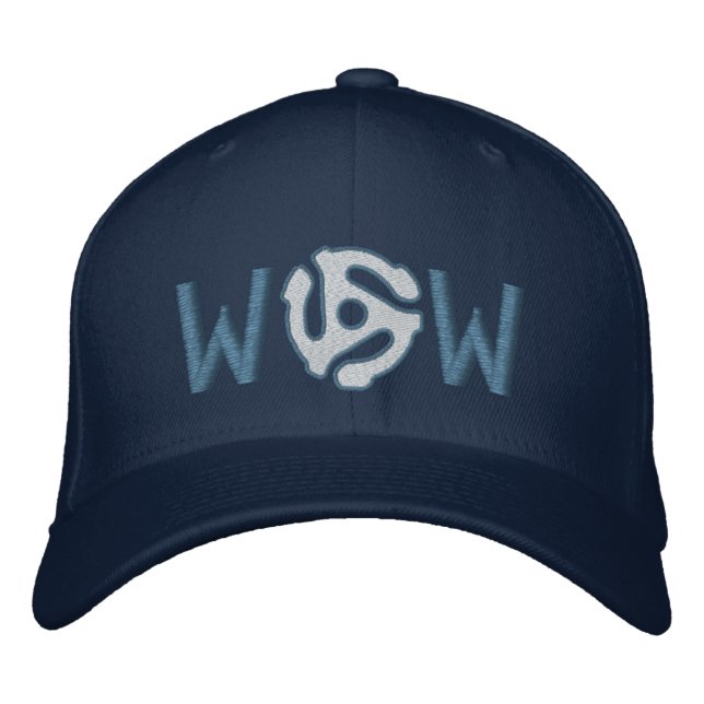 Monogram Personalise 45 spacer DJ embroidered cap (Front)