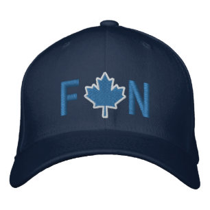 Monogram Personalise Maple Leaf Embroidery Embroidered Hat