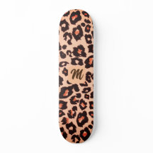 Monogram personalised cheetah-themed