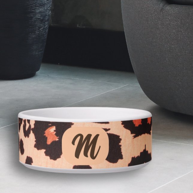 Monogram Personalised Cute, Modern Pet bowl (Creator Uploaded)