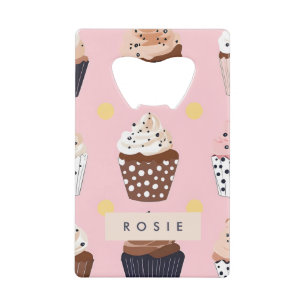 Monogram Personalised Cute Sweet Cupcake 